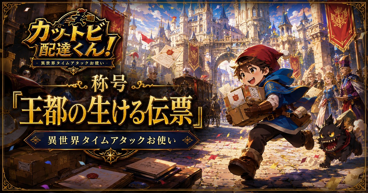 称号「王都の生ける伝票」のカード