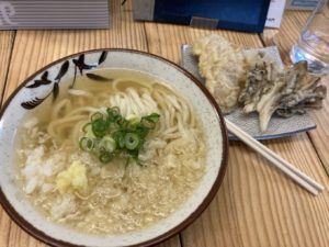 あつあつ小+とり天と舞茸天