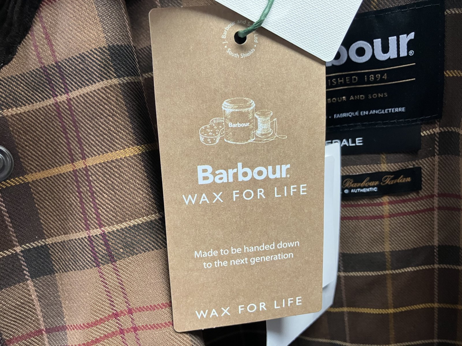 Wax for Life の下げ札